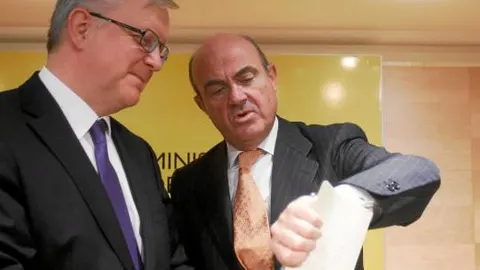 De Guindos expuso a Olli Rehn los planes de España