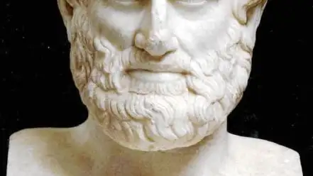 Busto que representa al filósofo Aristóteles