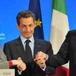 Merkel, Sarkozy y Monti tras la reunión mantenida en Estrasburgo