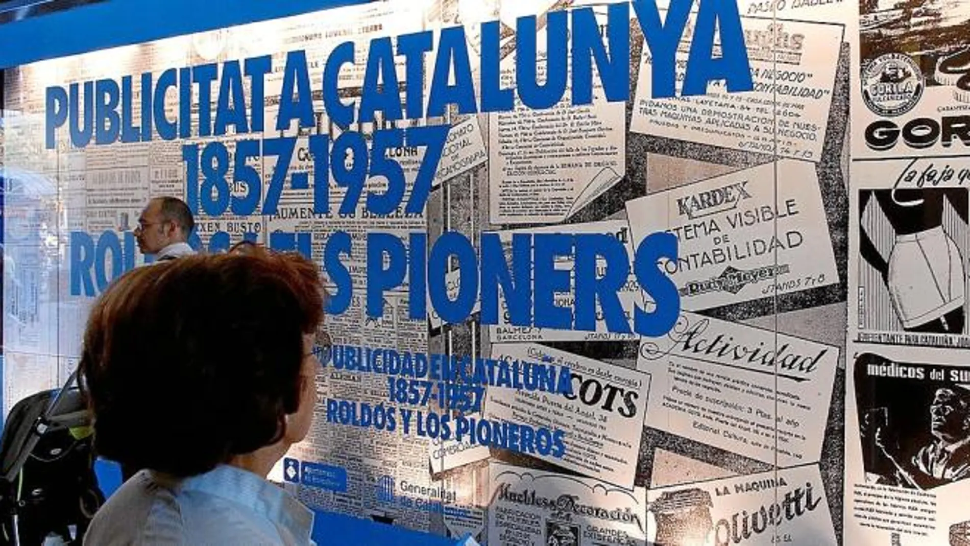 Una imagen de la exposición sobre el publicidad en Cataluña que puede verse en el Palau Robert hasta el próximo 29 de enero