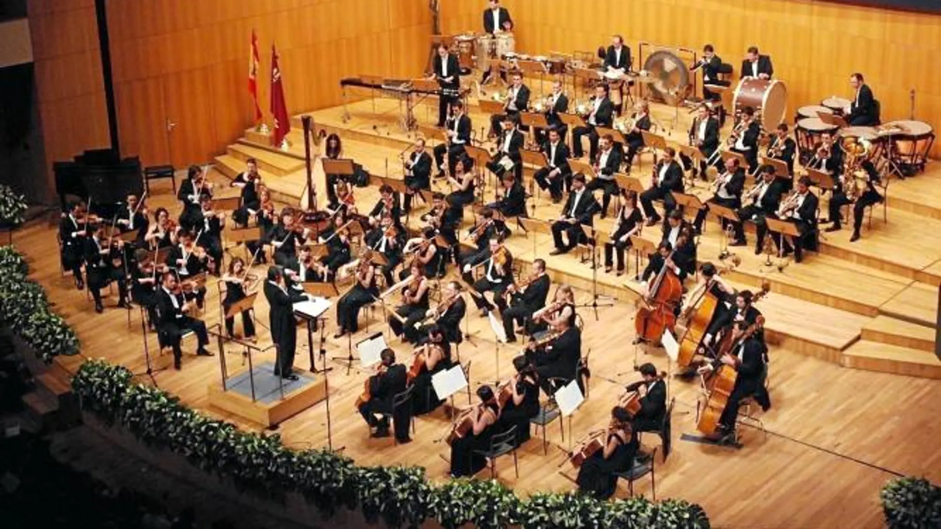 La Orquesta Sinfónica de la Región de Murcia, en una de sus actuaciones en la Comunidad