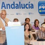Arenas analizó ayer los resultados de las elecciones generales con el Comité de Dirección del PP-A