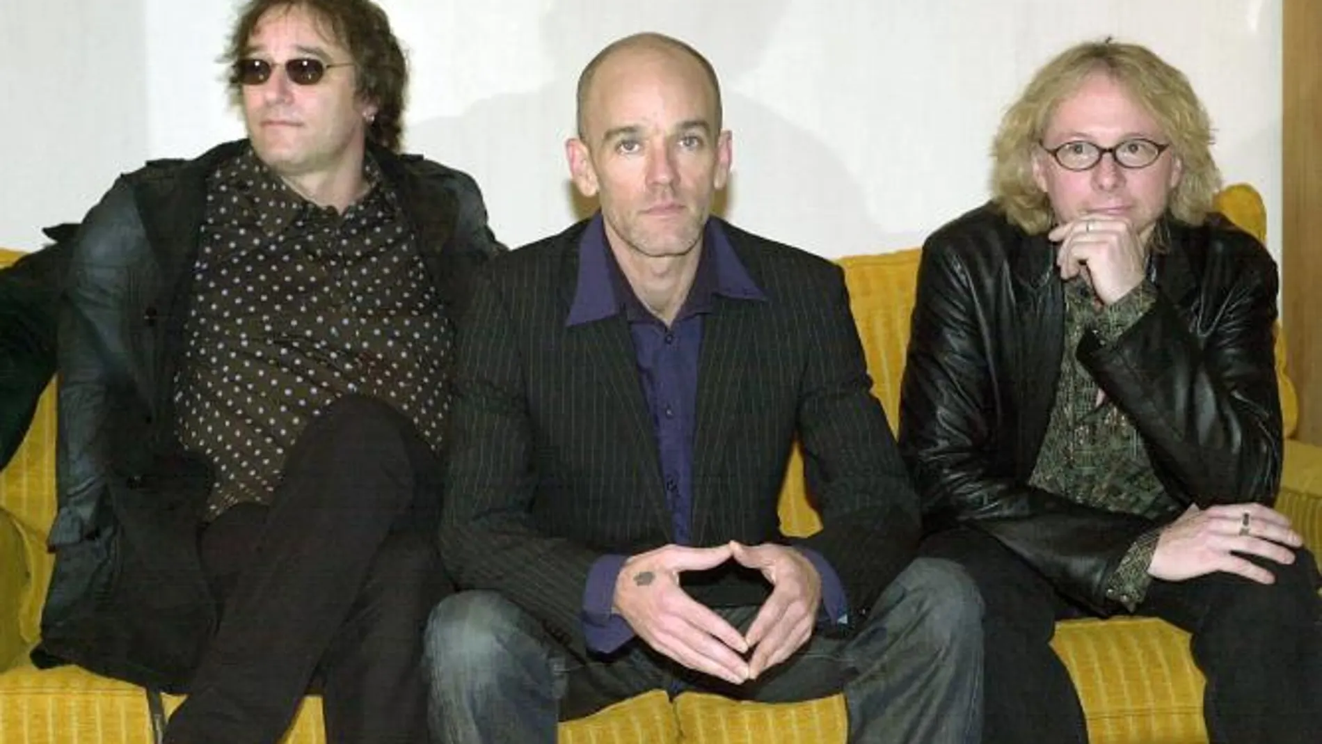 De izda. a dcha., Peter Buck, Michael Stipe y Mike Mills
