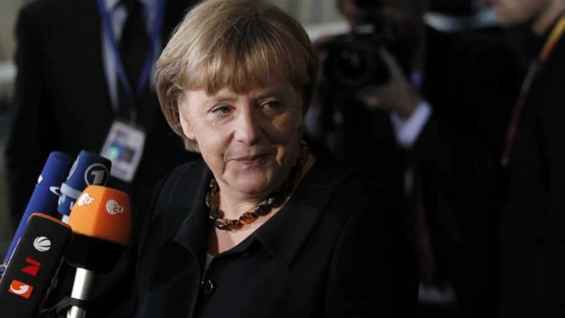 Angela Merkel, hoy, en Bruselas