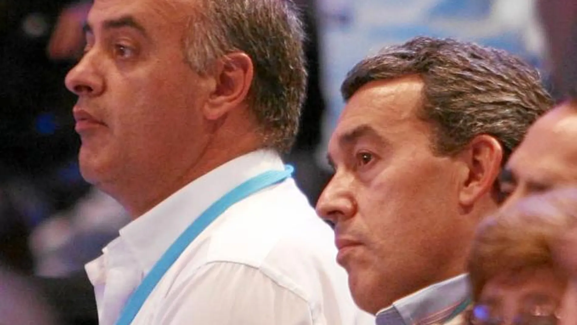 El presidente del Partido Popular de Ávila, Antolín Sanz, y su número 2 y alcalde de Ávila, Miguel Ángel García Nieto