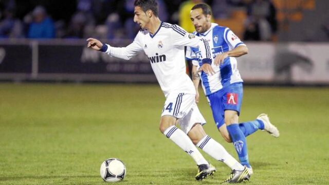 José Rodríguez llamó la atención en su estreno con el Madrid ante el Alcoyano