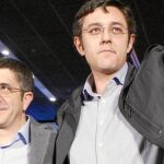 López y Madina, durante un acto de campaña