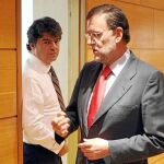 El presidente electo junto a Jorge Moragas