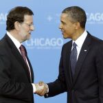 Imagen de archivo de Mariano Rajoy y Barak Obama