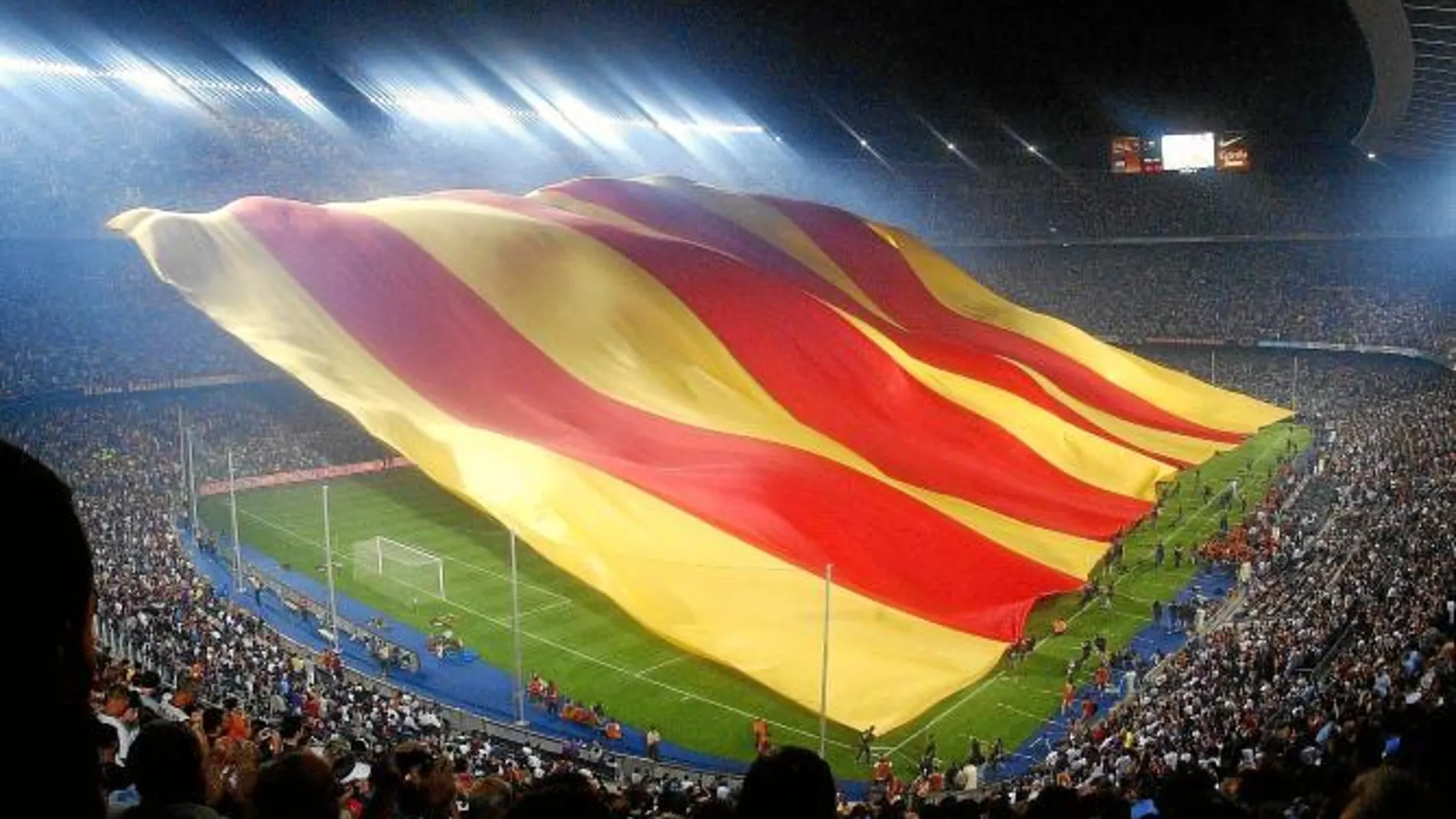 El Camp Nou es escenario habitual de las proclamas independentistas