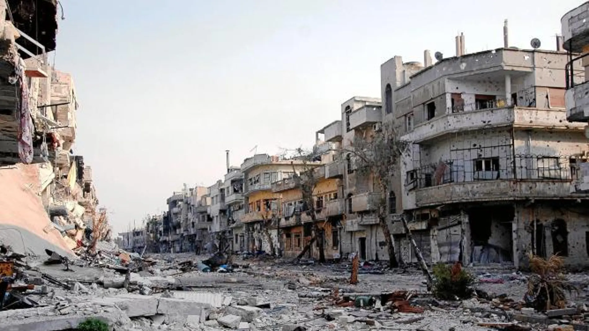 La dureza de los combates ha dejado Homs como una ciudad fantasma