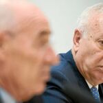 El eurodiputado, García-Margallo, ayer durante la conferencia en el centro cultural Bancaja