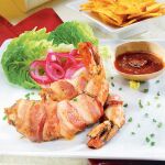 Langostinos con bacon