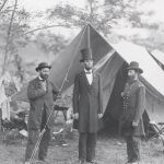 Allan Pinkerton, Abraham Lincoln y el general McClernand en Antietam