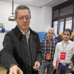 El alcalde de Madrid, Alberto Ruiz-Gallardón, votó a primera hora