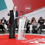 El secretario general de los socialistas andaluces, José Antonio Griñán, ayer en el Comité