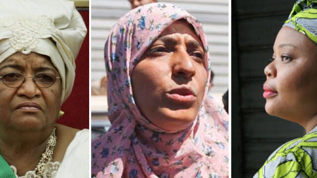 Ellen Johnson-Sirleaf, Tawakkul Karman y Leymah Gbowee