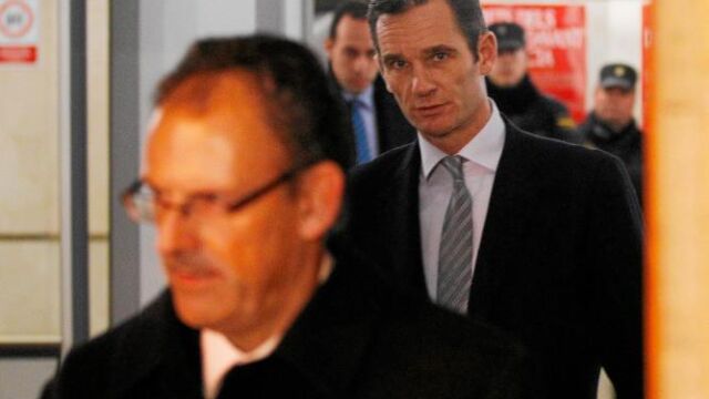 Iñaki Urdangarín hace unos meses en el momento de entrar a declarar