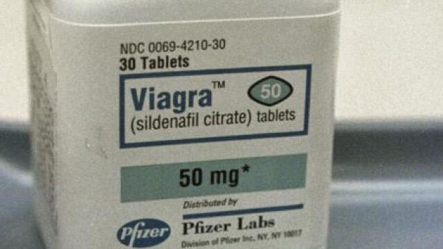 Bote con pastillas de viagra