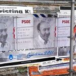 En las calles de Buenos Aires ya pueden verse colgados carteles del candidato socialista de cara a la próxima cita electoral