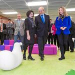 La consejera Alicia García con el ministro Wert en las nuevas instalaciones de la Biblioteca burgalesa