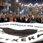 Una de las manifestaciones de la izquierda abertzale por el fin de la dispersión de los presos de ETA