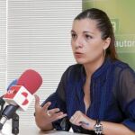 Soraya Mayo, presidenta de la Asociación de Trabajadores Autónomos (ATA) de Castilla y León, presenta el barómetro, ayer en Valladolid