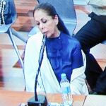 La cantante, durante su declaración en la Audiencia Provincial de Málaga
