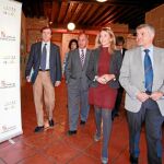 La consejera de Cultura y Turismo, Alicia García, presenta el Mercado de Contratación, junto a F. J. Sánchez, García Nieto y Javier Ramírez