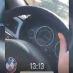 Captura de pantalla del vídeo que la joven subió conduciendo