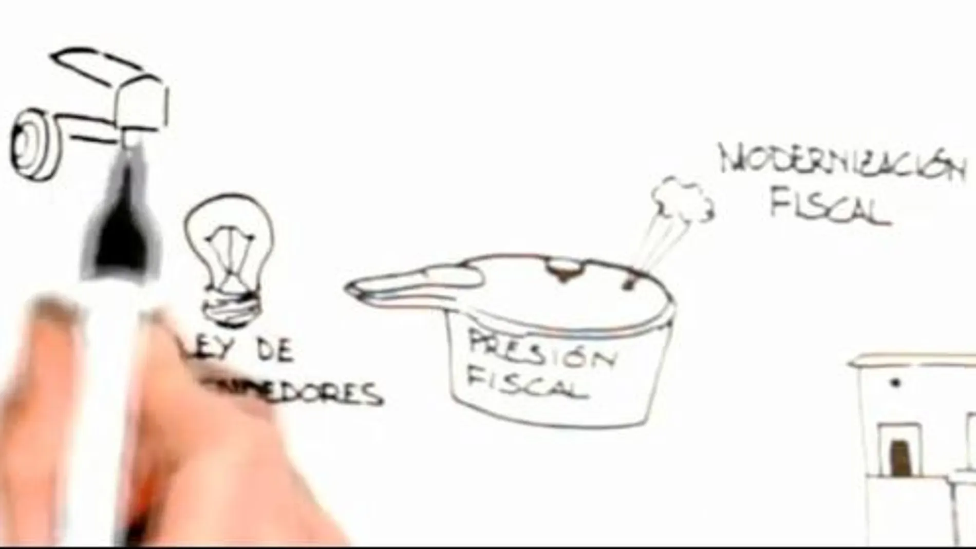 Una escena del vídeo del PP