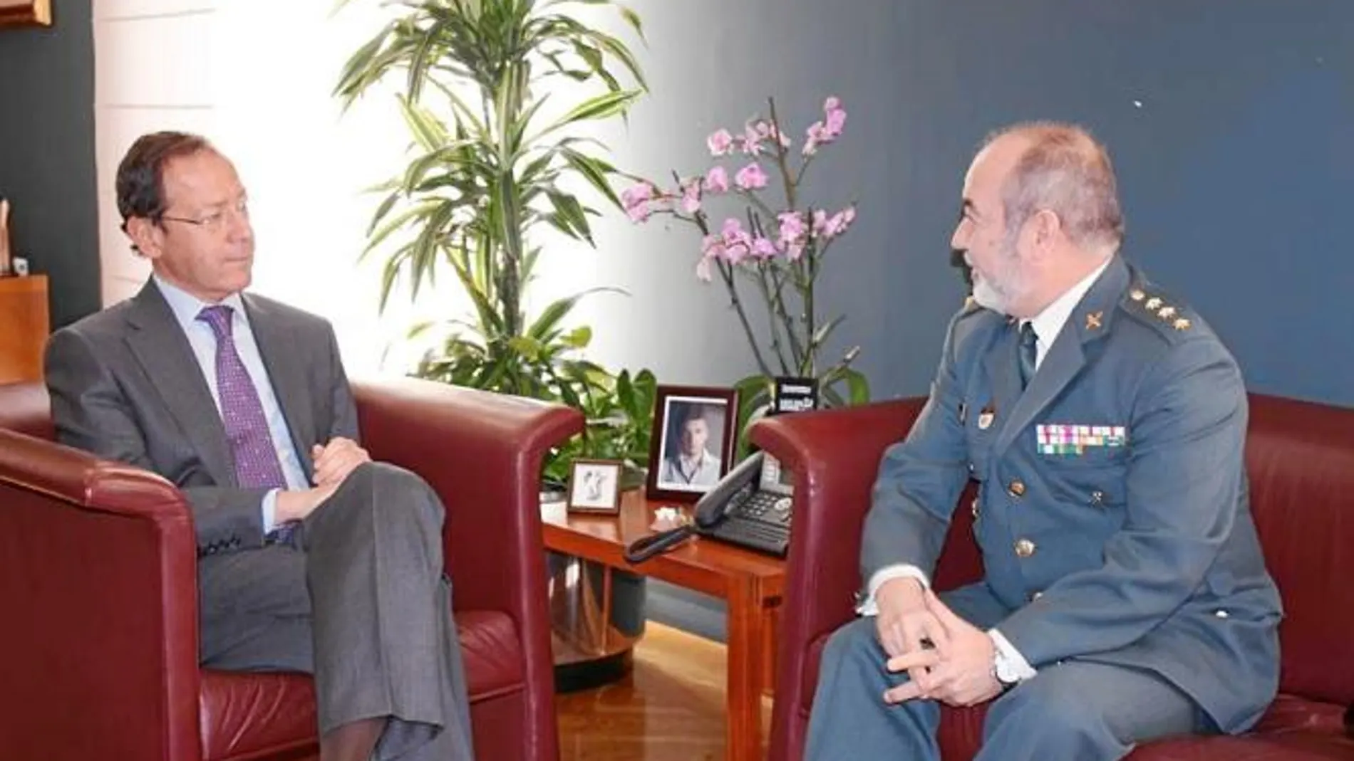 Miguel Ángel Cámara y José Ortega Rodríguez, durante el encuentro