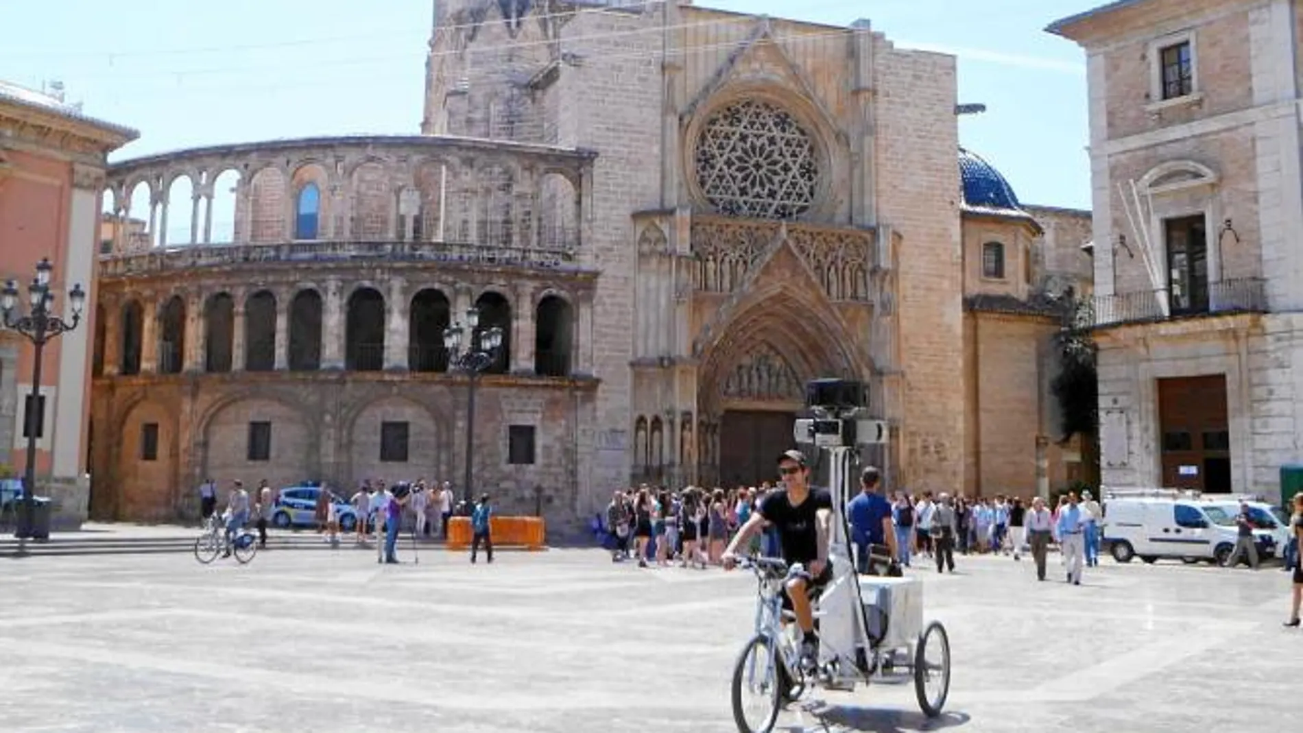 La bicicleta de Google, con cámara incorporada, recorrió las calles de Valencia