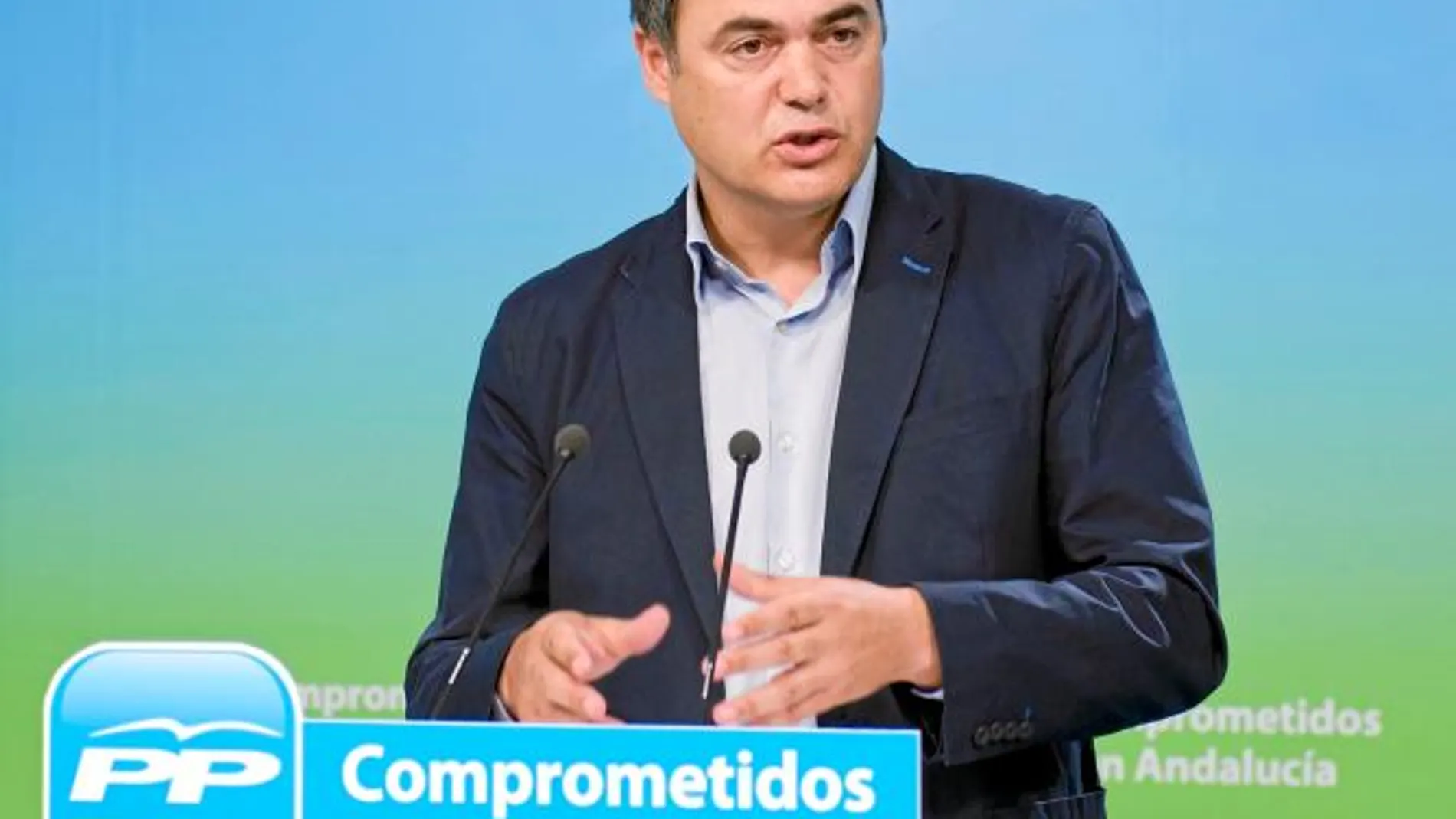 El portavoz parlamentario del PP-A, Carlos Rojas