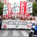 Los funcionarios tomarán hoy la calle en protesta por los recortes del Ejecutivo central