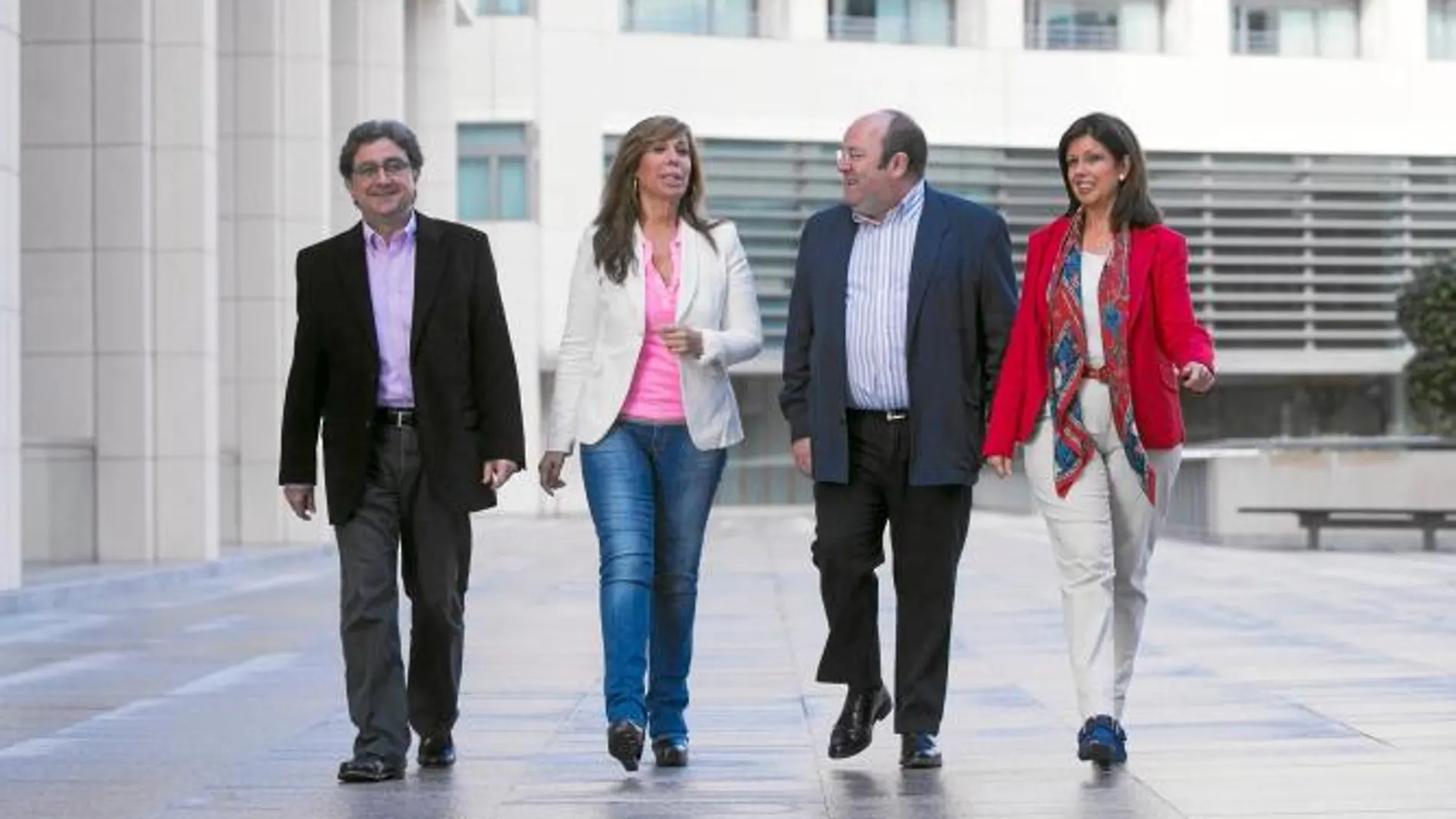 De izquierda a derecha, Enric Millo, Alicia Sánchez-Camacho, Rafel Luna y Dolors López