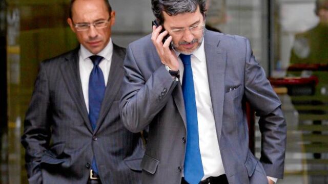 El juez que investiga el caso, Fernando Andreu, a su salida de la Audiencia