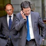 El juez que investiga el caso, Fernando Andreu, a su salida de la Audiencia