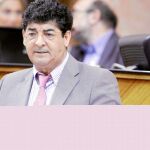 El vicepresidente de la Junta, Diego Valderas, en una comparecencia en el Parlamento