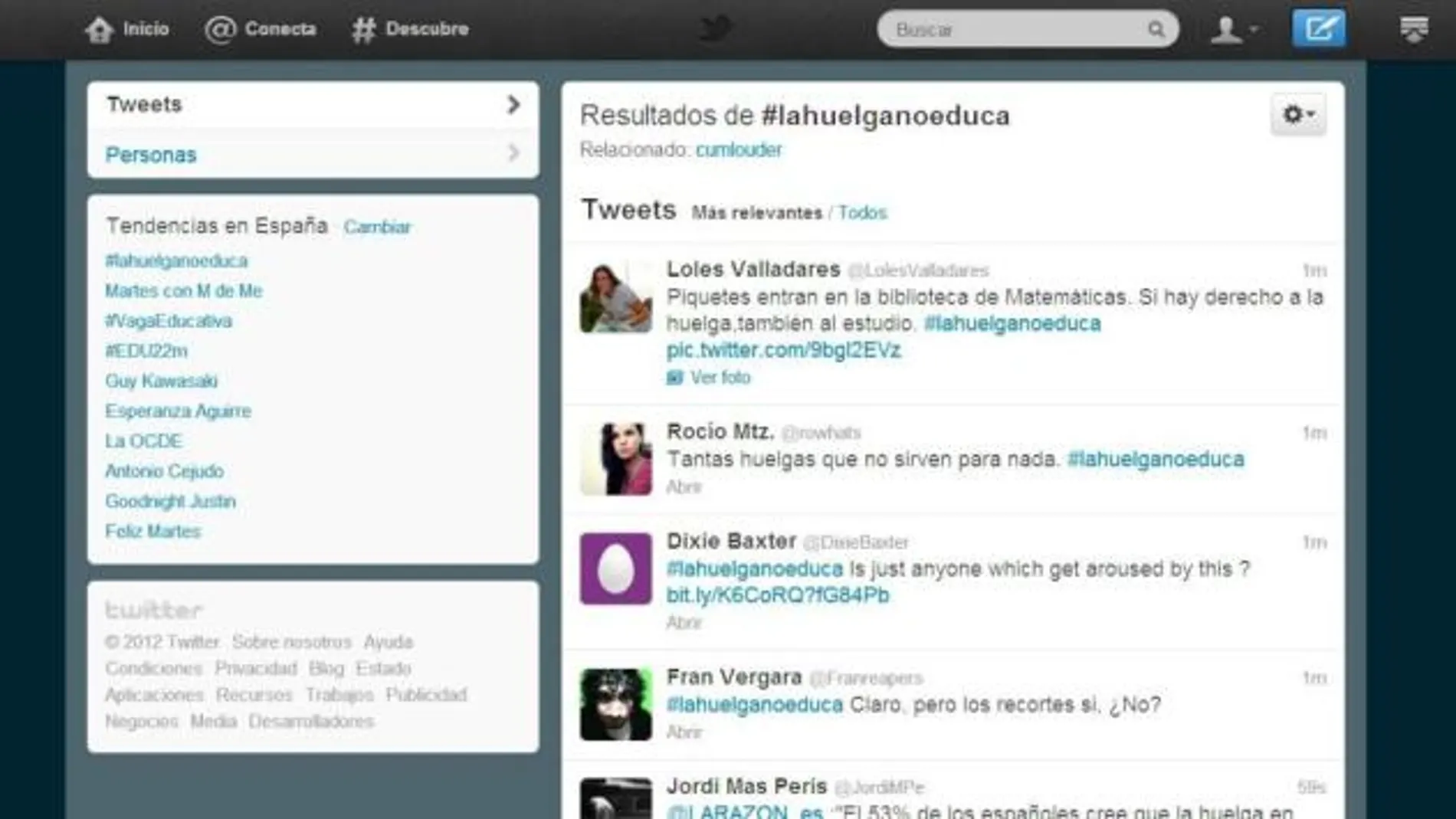 #lahuelganoeduca se convierte en Trending Topic en España