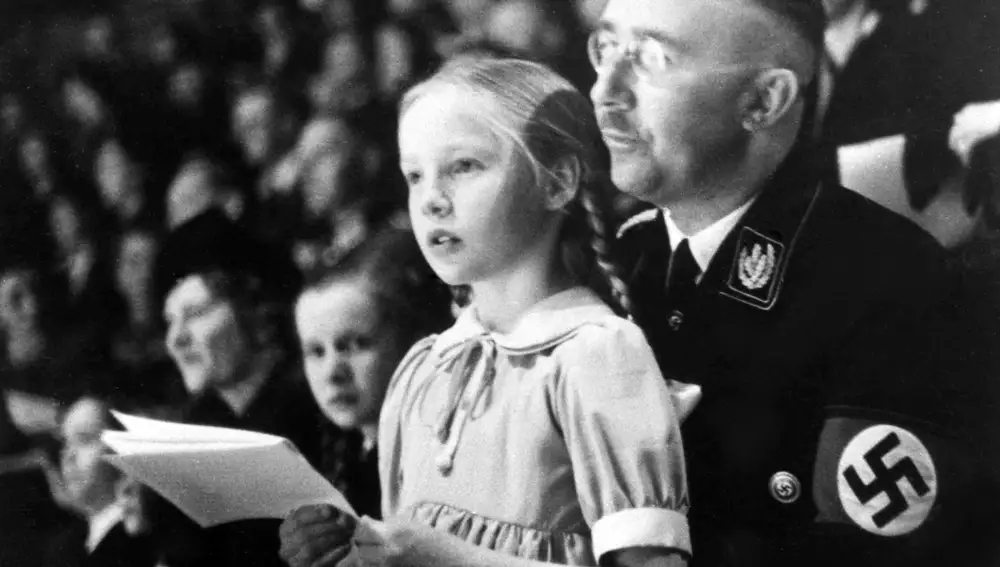 Himmler junto a su hija Gudrun