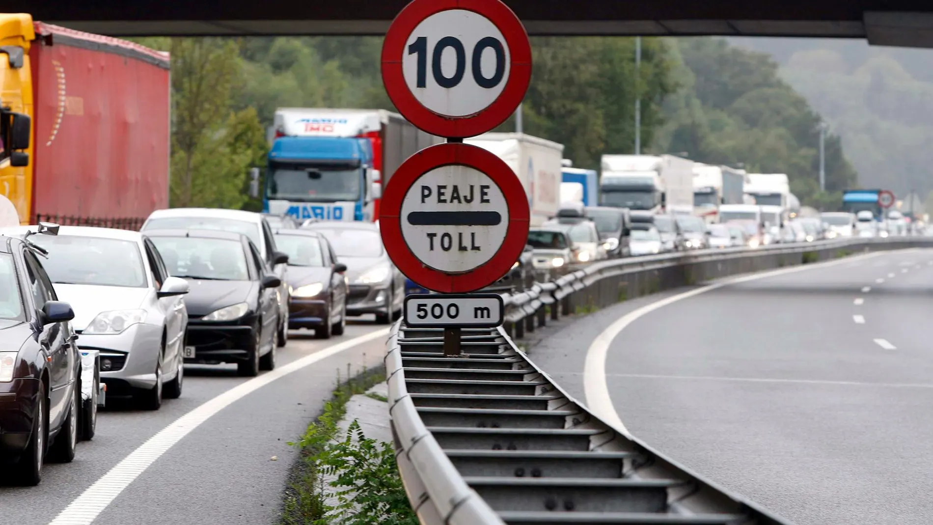 Paso fronterizo con Francia de Irún/Foto: Efe