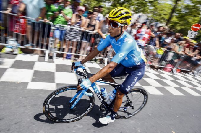 Nairo Quintana, durante la undécima etapa del Tour