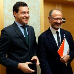 Raúl de la Hoz (PP) y Luis Fuentes (Cs), miembros de los equipos de negociación