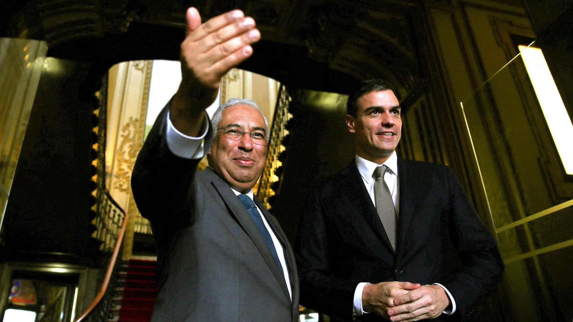 Pedro Sánchez, junto a su homólogo portugués, Antonio Costa, en una imagen de archivo