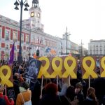 Concentración en protesta contra la sentencia del "procés"en la Puerta del Sol