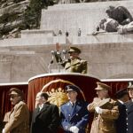 Franco, en un acto en el Valle de los Caídos