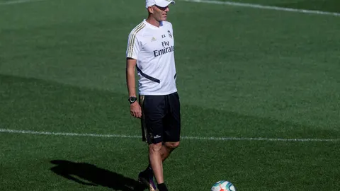 Zinedine Zidane, en Valdebebas