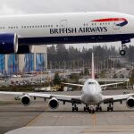 Imágen de archivo de un avión de British Airways