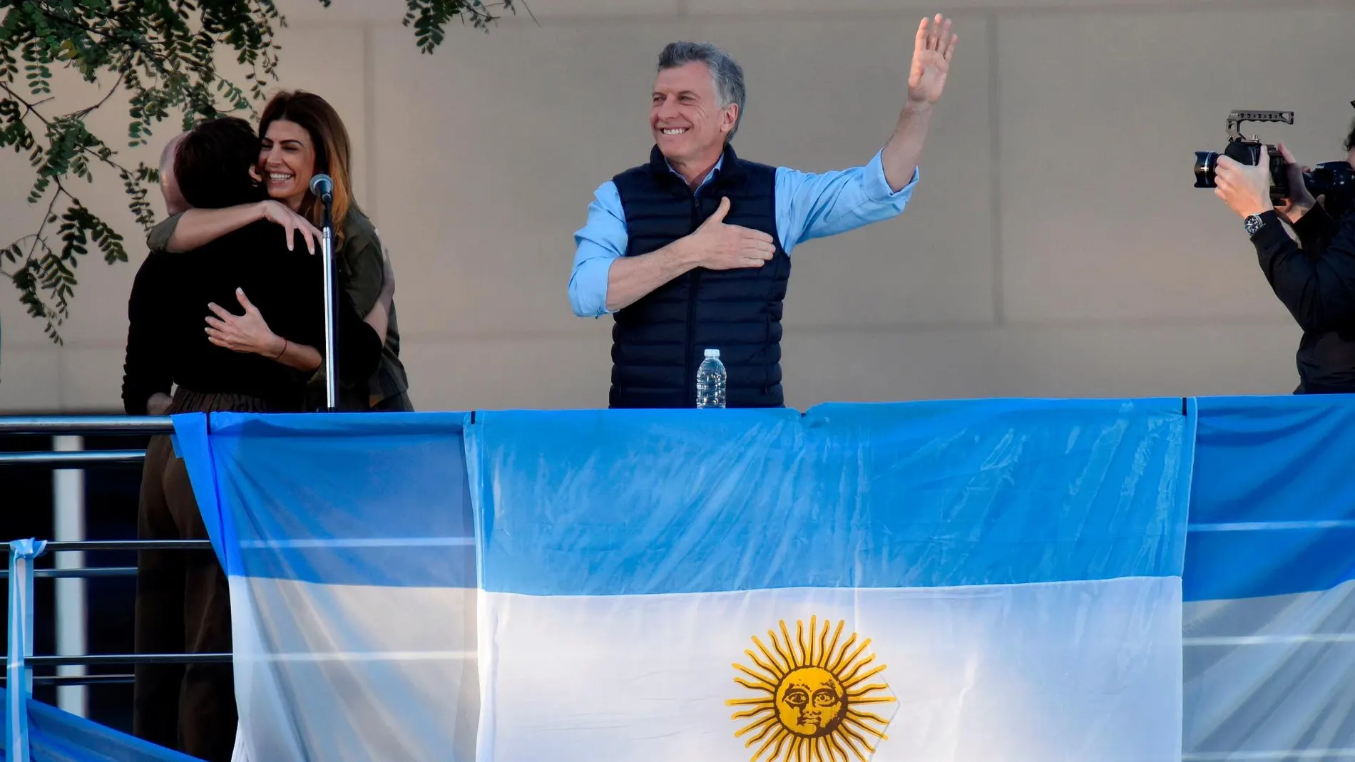 Macri, durante el acto de campaña en Buenos Aires/EFE